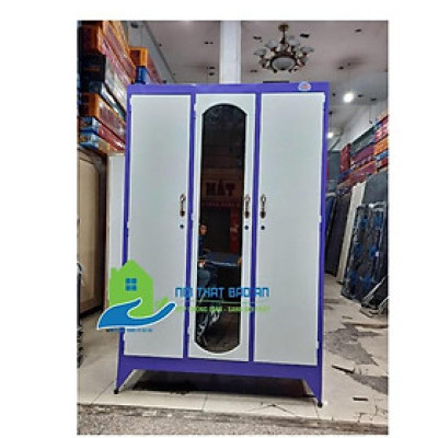 Tủ sắt sơn tĩnh điện 1m8x1m2 màu xanh