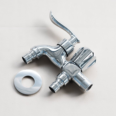 Vòi nước đa năng 2 đầu đồng mạ chorme cao cấp mẫu mới 2024 (Hàng chính hãng)