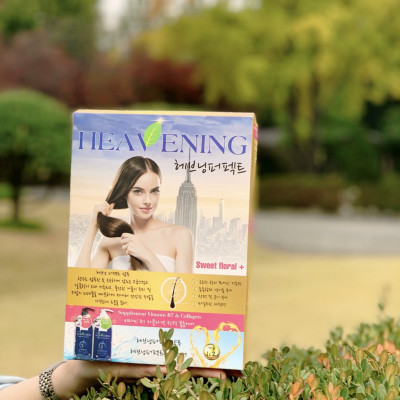 Combo 01 chai Dầu Gội chăm sóc tóc + 01 Sữa tắm dưỡng ẩm da cao cấp Heavening Perfect TẶNG KÈM Hộp & Túi đựng