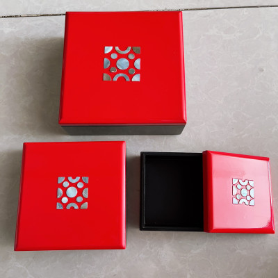 Bộ 3 hộp sơn mài cao cấp đa năng đựng đồ vật nhỏ văn phòng, trong nhà, làm quà tặng ý nghĩa