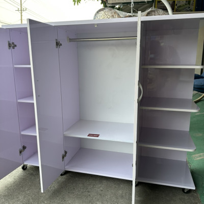 Tủ áo nhựa màu trắng Tundo ngang 1m45 x cao 1m2 x sâu 45 cm