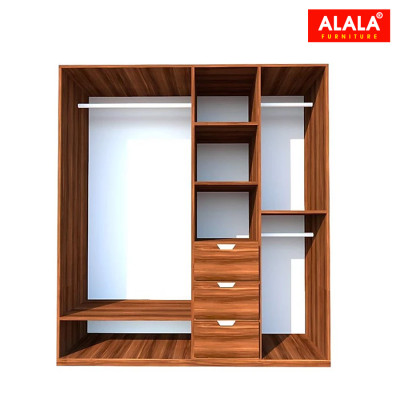 Tủ quần áo ALALA266 (1m8x2m) gỗ HMR chống nước - www.ALALA.vn - 0939.622220
