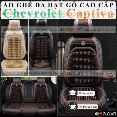Áo trùm lót bọc ghế da xe ô tô Chevrolet Captiva da hạt gỗ tự nhiên CAO CẤP