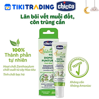 Lăn bôi vết muỗi đốt, côn trùng cắn Chicco NaturalZ 10ml