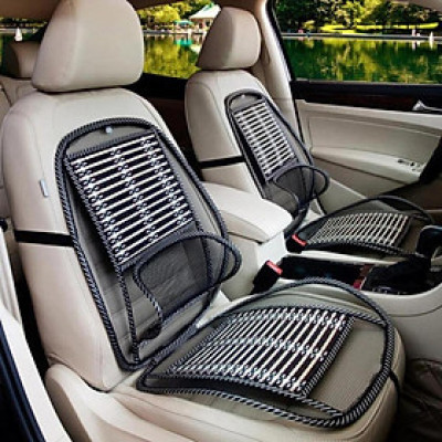 (HÀNG ĐẸP) Bộ Lót Ghế Tựa Lưng Ô Tô Lưới Trúc Massage Lưng Chống Mỏi, Chống Nóng Hiệu Quả - 1 Chiếc