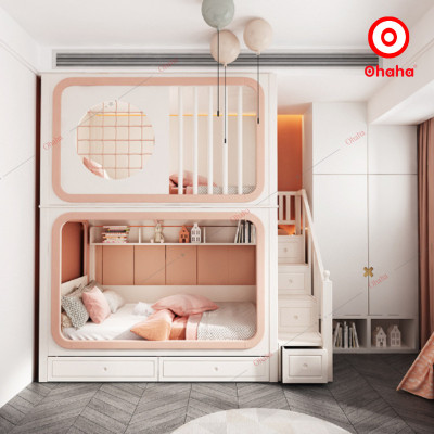 [Miễn phí vận chuyển & lắp đặt] Giường tầng trẻ em thông minh cao cấp Ohaha - GTCC030