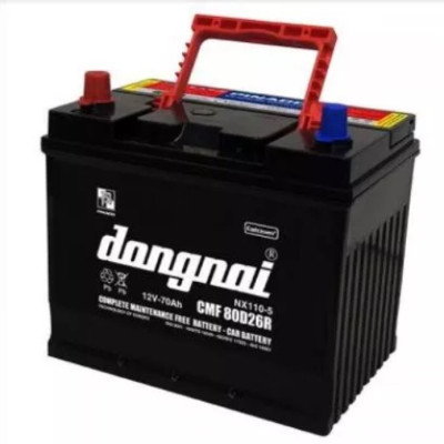 Ắc quy khô miễn bảo dưỡng Đồng Nai CMF 80D26L- R | 12V - 70Ah