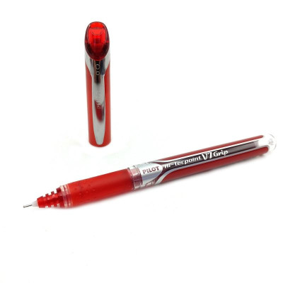Bút Mực Nước Hi-Tech V7 Grip Pilot BXGPN-V7-R - Mực Đỏ