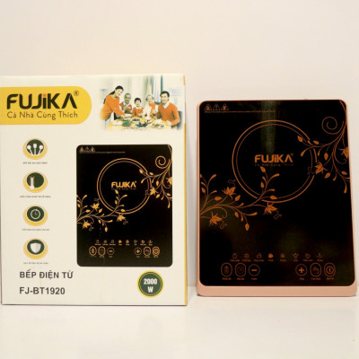 Bếp Điện Từ Đơn 2000W FUJIKA FJ-BT1920 Kèm Nồi Lẩu Inox Điều Khiển Cảm Ứng Mặt Kính Cao Cấp-Hàng Chính Hãng 
