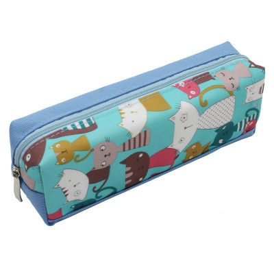 Bóp Viết Vải Polyester Stacom PB-1015 - Màu Xanh Biển