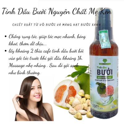 Combo Dầu Gội Thảo Mộc MẸ KEN 250ml & Tinh Dầu Bưởi Nguyên Chất MẸ KEN 100ml kích thích mọc tóc, ngăn ngừa gãy rụng, giảm nấm ngứa - Tặng kèm 1 khăn tắm