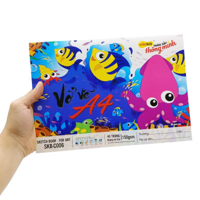 Vở Vẽ A4 40 Trang 150gsm Sketch Book For Art - Colokit SKB-C006