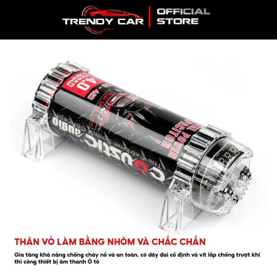 Tụ điện âm thanh ô tô, tụ bù điện cải thiện hiệu suất và trải nghiệm âm thanh trong xe hơi 4.0F 9.0F