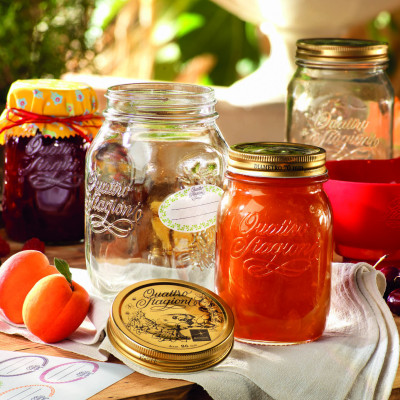 Hũ thủy tinh nắp vặn Quattro 1000ml - Bormioli Rocco - Italy