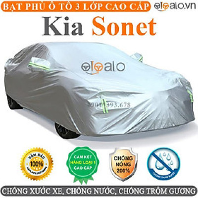 Bạt phủ xe ô tô Kia Sonet vải dù 3 lớp CAO CẤP BPXOT