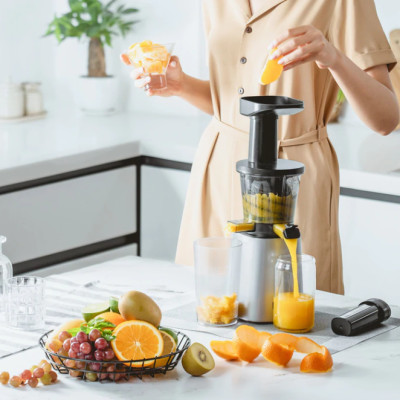 Máy Ép Chậm Olivo SJ210 Vỏ Hợp Kim Thương Hiệu Mỹ Dung Tích 0.35 Lít Công Suất 200 W - Hàng Chính Hãng