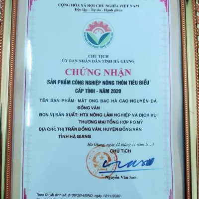 BỘ QUÀ MẬT ONG BẠC HÀ OCOP HÀ GIANG CHÍNH HÃNG, MẬT ONG BẠC HÀ PO MỶ VIETGAP CAO NGUYÊN ĐÁ HÀ GIANG