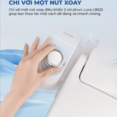 Nắp Bồn Cầu Thông Minh LUVA LB525 Xuất Hàn Quốc, BH 3 năm Đổi Lỗi 100 Ngày, Công Nghệ Hàn Siêu Âm