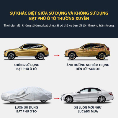 Bạt Phủ Xe Hơi MAZDA 2  Chất Liệu Vải Dù Siêu Bền Chịu Lực , Chống Mưa, Chống Nắng
