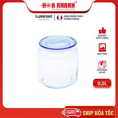 Hũ Thủy Tinh Luminarc Rondo Blue 500ML - J1848
