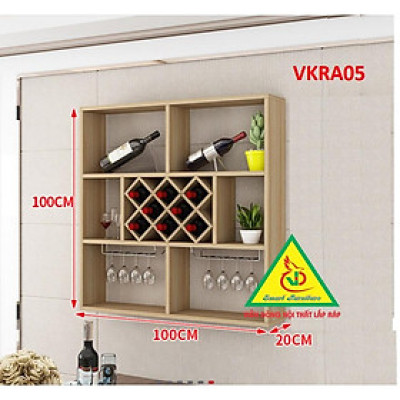 Kệ trang trí treo tường VKRA05 - Nội thất lắp ráp