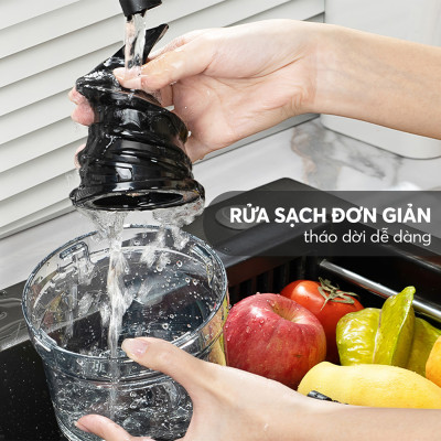 Máy ép chậm Elmich JEE-8769, công suất 200W, tốc độ quay 65 vòng/phút, độ ồn thấp dưới 62db  - Hàng chính hãng