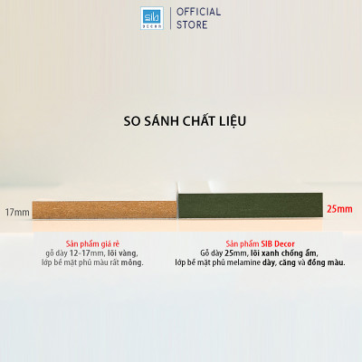 [Mua 2 giảm 10%] Kệ Thanh Ngang Rộng 20cm, Gỗ Dày 25mm Treo Tường Màu Gỗ Sồi SIB Decor Chiều Dài 40 Đến 120cm KT005