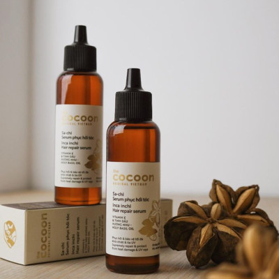 Combo Nước dưỡng tóc Sa-chi Cocoon 140ml + Serum Sa-chi phục hồi tóc Cocoon 70ml