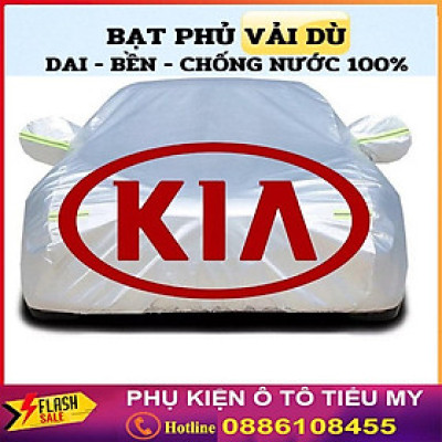 Bạt Phủ Ô Tô Vải Dù Kia Morning, Soluto, Cerato, Seltos, K3, Rondo, Optima Sorento Sedona chống nóng