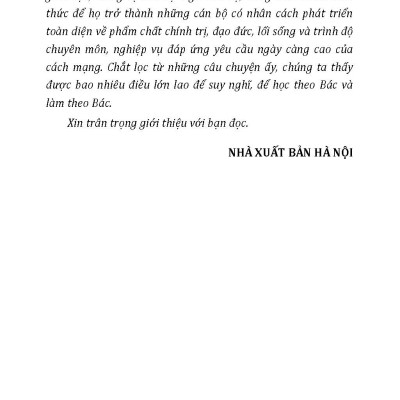 Học Tập Và Làm Theo Tấm Gương Bác Hồ