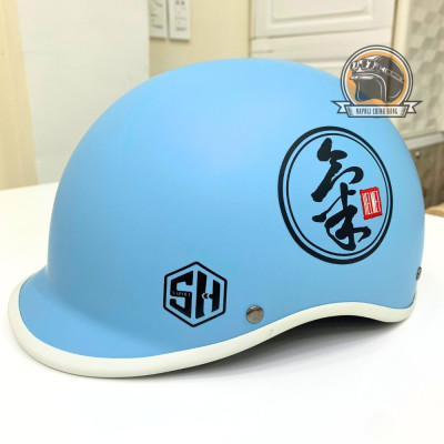 Mũ Bảo Hiểm Napoli Nửa Đầu [CHÍNH HÃNG] [FREESHIP] - Nón Bảo Hiểm Napoli 1/2 N08 - Đủ Màu - Freesize