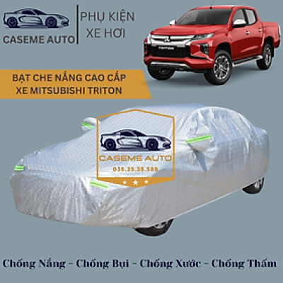 [MITSUBISHI TRITON] Bạt phủ xe ô tô tráng nhôm cao cấp dành cho xe MITSUBISHI TRITON, 3 lớp chống nóng, chống thấm, chống bụi - Hàng Chính Hãng