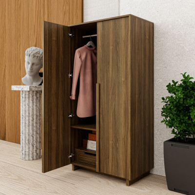 [Happy Home Furniture] MAVIS, Tủ quần áo 2 cánh mở, 90cm x 54cm x 180cm ( DxRxC), TCM_160