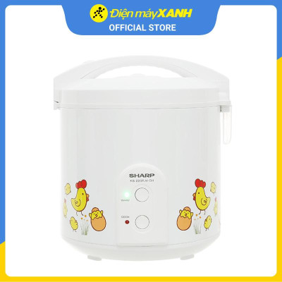 Nồi cơm nắp gài Sharp KS-223TJV-CH 2.2 lít - Hàng chính hãng