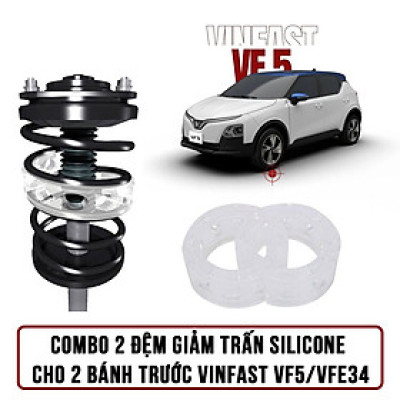 Đệm giảm trấn cho giảm sóc xe ô tô VINFAST VF5 và VFe34 Đệm Lò Xo Giảm Sốc