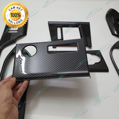 Ốp nội thất Toyota Veloz, Veloz Cross nhựa ABS vân carbon hàng cao cấp