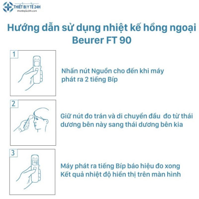 Nhiệt Kế Hồng Ngoại Đo Trán Beurer FT90 - Đo Nhiệt Độ Cơ Thể, Môi Trường - Phù Hợp Mọi Đối Tượng