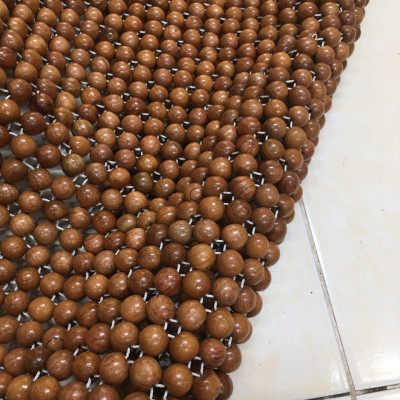 Chiếu hạt gỗ Hương Đá hạt 1,2cm - Chiếu gỗ Mian .vn ( video , hình thật )