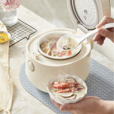 Nồi cơm điện mini 1.6L Bear DFB-C16K1 - 8 chế độ nấu ăn, hẹn giờ, nồi chống dính, chín đều cơm - HÀNG CHÍNH HÃNG, BẢO HÀNH 18 THÁNG