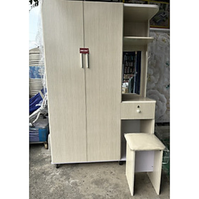 Tủ áo kèm bàn trang điểm Tundo 1m2 x 1m75 x 48 cm Tặng ghế nệm