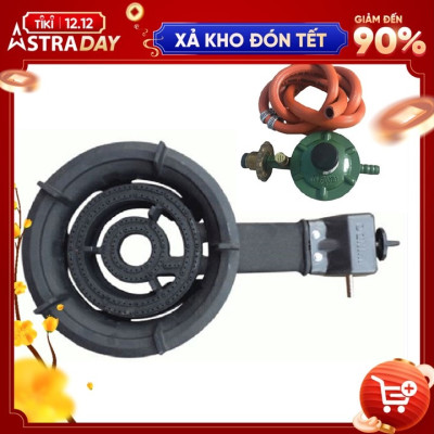  COMBO BẾP GAS CÔNG NGHIỆP HẨM WINDO 280 ( ĐEN ) + TẶNG BÔ VAN DÂY - HÀNG CHÍNH HÃNG