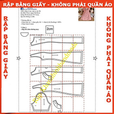 Rập đầm 7 mảnh dáng A mã 1089- rập giấy A0 (BẢN VẼ)