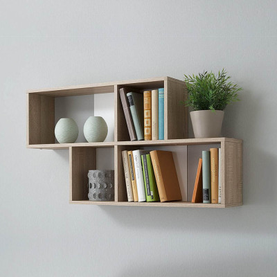 Giá sách treo tường đẹp nhỏ gọn SMLIFE Wapol