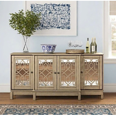 Tủ bếp, tủ trang trí kính cường lực SM35CT Juno Sofa KT Ngang 178 x Sâu 46 x Cao 86.5 / cm