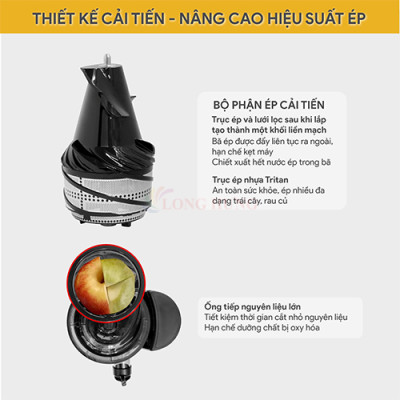 Máy ép chậm Bluestone SJB-6557 - Hàng chính hãng