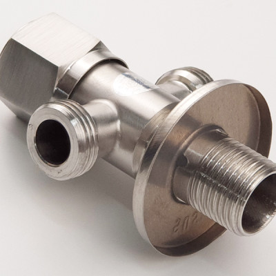 Van chia giảm áp - khóa 2 đường nước Inox SUS 304 Eurolife EL-X30 (Trắng vàng)