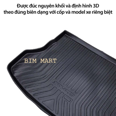 Lót cốp dành cho xe Kia Soluto 2019 - 2021 không mùi, chất liệu TPO cao cấp