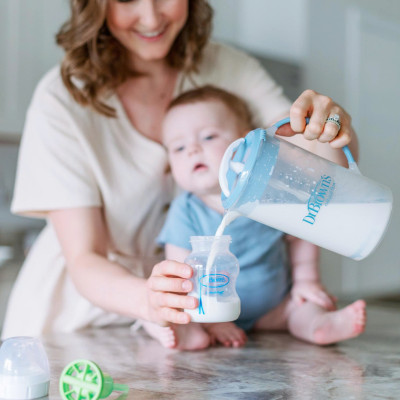 [ AC234 ] Bình Trộn Sữa Công Thức Dr. Brown’s, giúp giảm thiểu lượng không khí bị trộn lẫn vào sữa ( màu xanh )