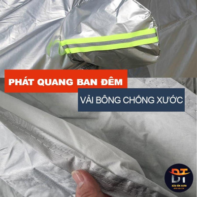 Bạt che kín bảo vệ xe ô tô Honda City tráng bạc 3 lớp vải dù Oxford , bạt phủ trùm bảo vệ xe oto