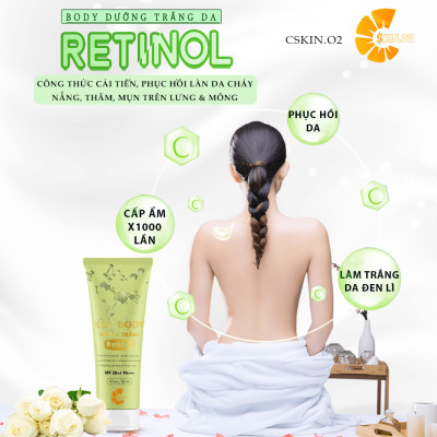 Chăm Sóc Da - C SKIN.02 - COMBO7 - BODY LOTION RETINOL - Dưỡng Trắng Cấp Ẩm Chuyên Sâu